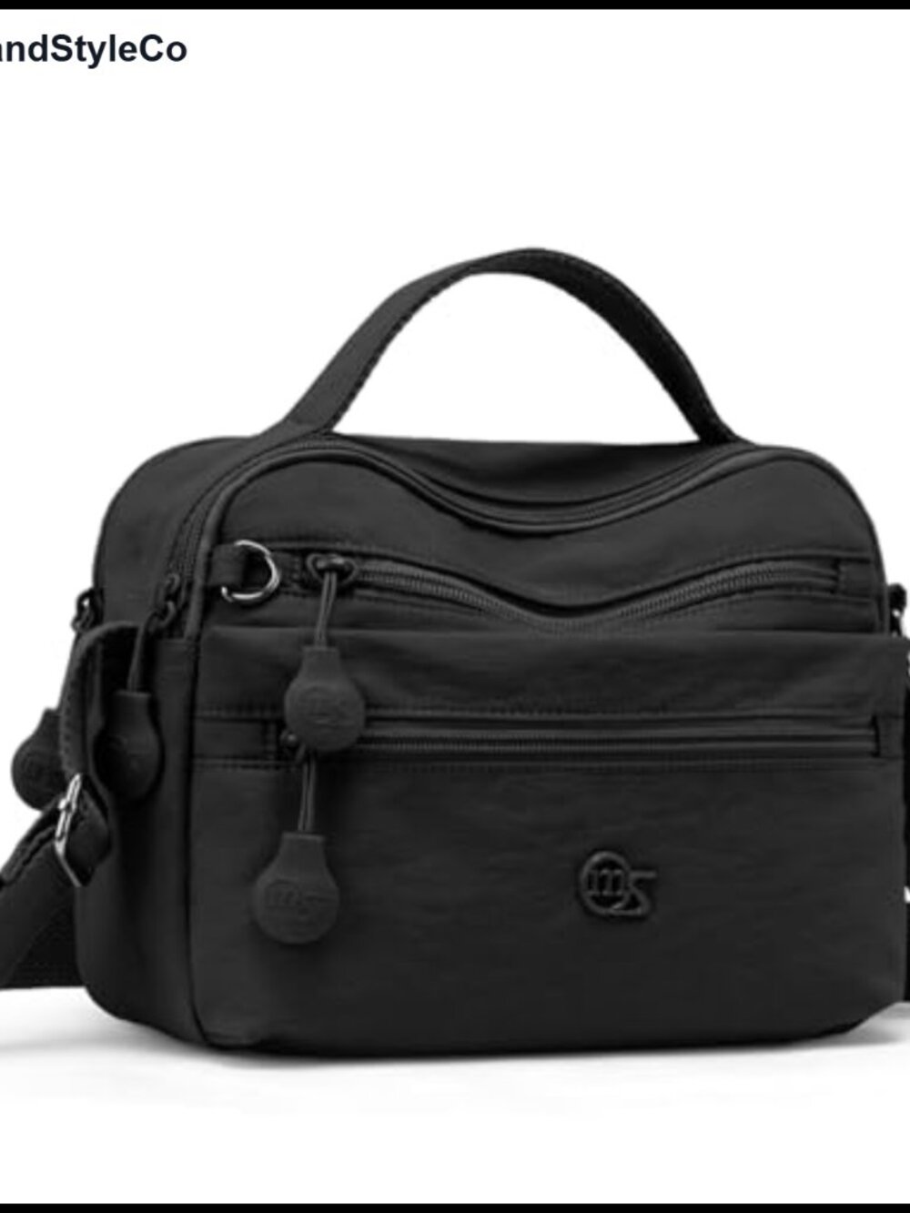 Nylon Crossbody Bag for Women, Lightweight Shoulder Purse Mini Hobo
